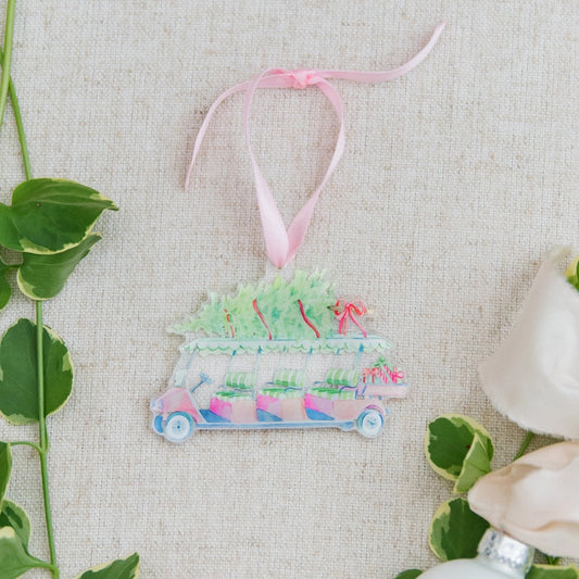 Golf Cart Watercolor Ornament The Happy Southerner 