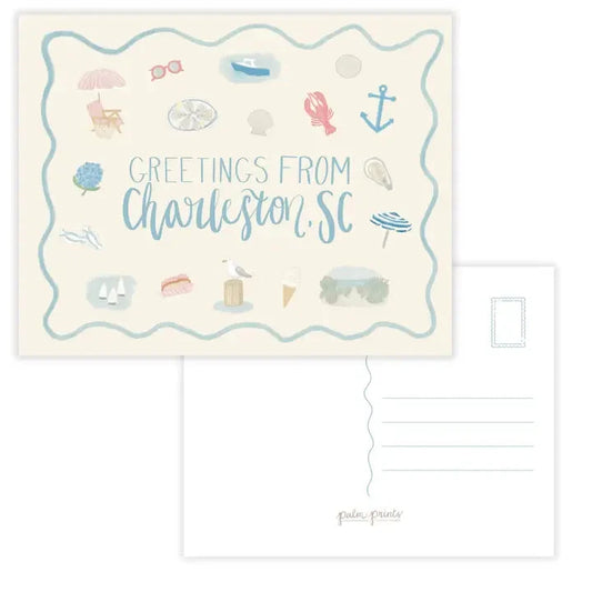 Greetings from Charleston South Carolina Postcard The Happy Southerner 