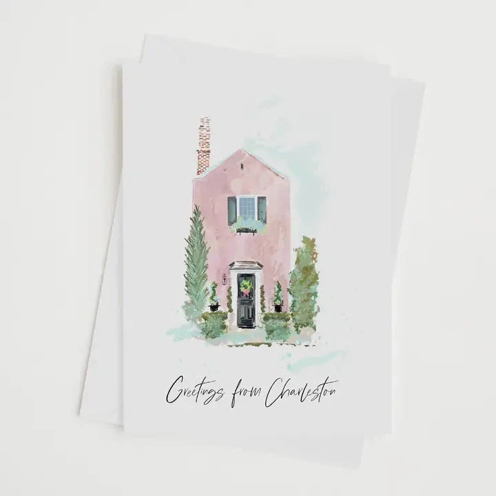 Greetings Little Pink House - Note Card The Happy Southerner 