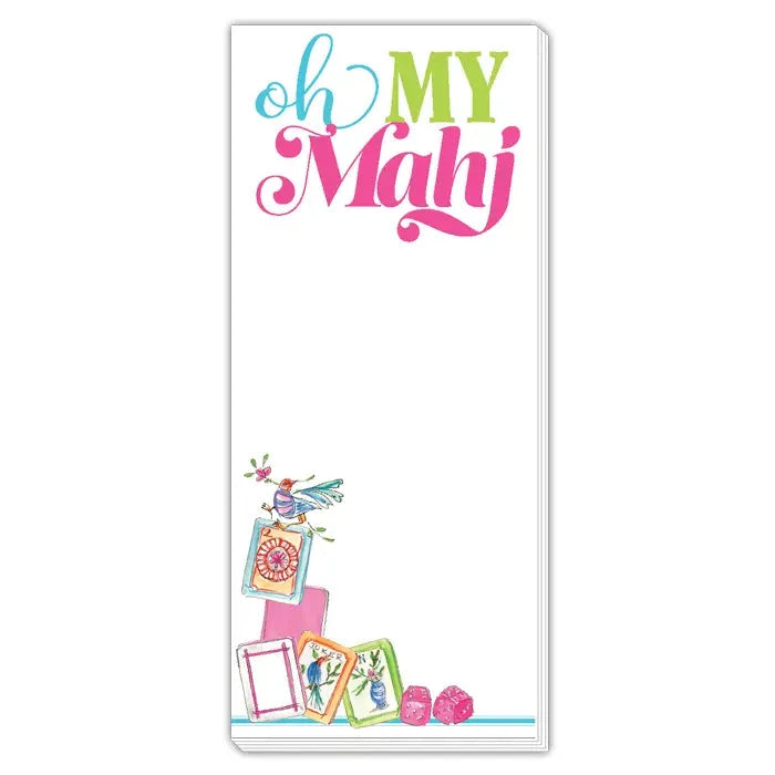 Handpainted Mahjong Tiles Oh My Mahj Skinny Notepad The Happy Southerner 
