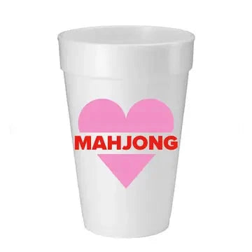 Heart Mahj Foam Cups The Happy Southerner 