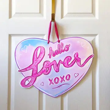 Hello Lover Heart Door Hanger The Happy Southerner 