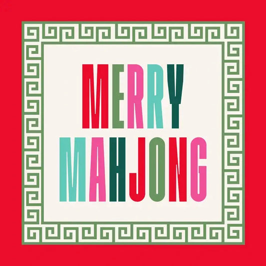 Holiday Cocktail Napkins | Merry Mahjong The Happy Southerner 