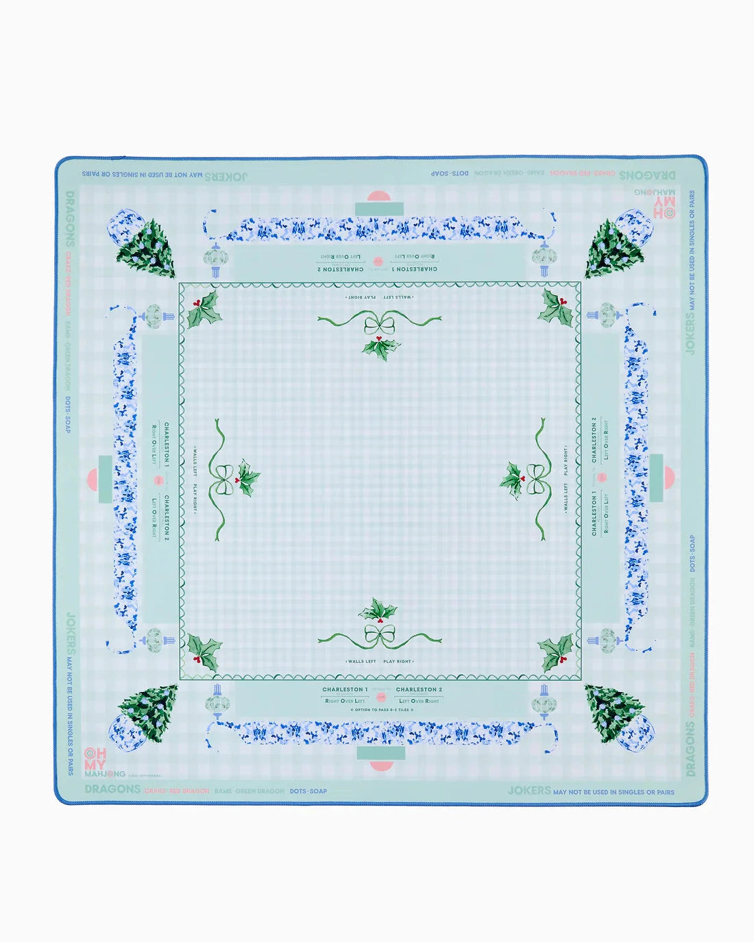 Holly Jolly Mahjong Mat The Happy Southerner 