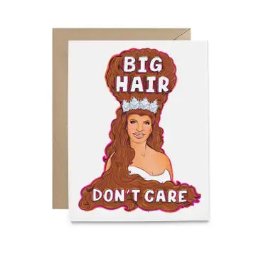 Housewives of New Jersey Teresa Big Hair Greeting Card The Happy Southerner 