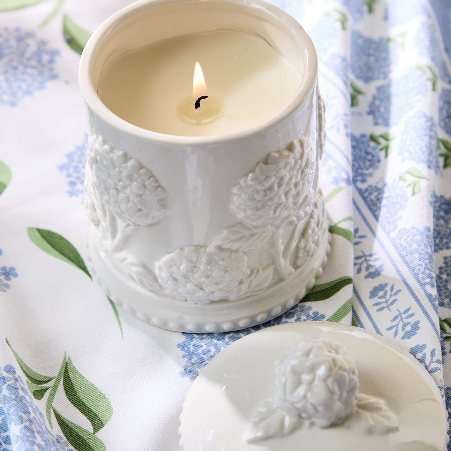 Hydrangea Relief Filled Candle The Happy Southerner 