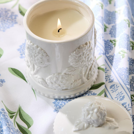 Hydrangea Relief Filled Candle The Happy Southerner 