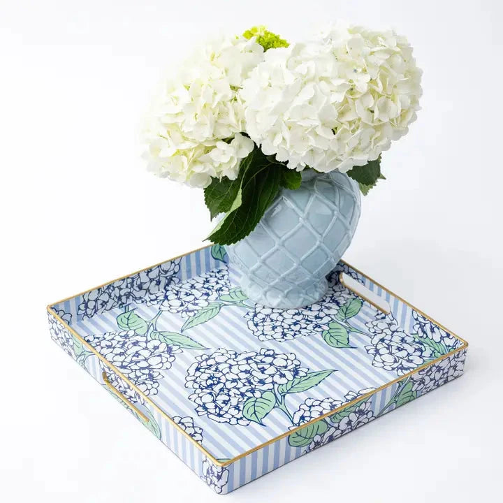 Hydrangea Stem Square Tray The Happy Southerner 