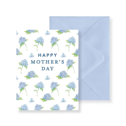 Hydrangeas Happy Mother's Day Watercolor Greeting Card The Happy Southerner 