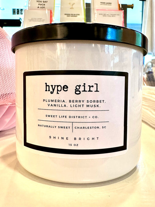 Hype Girl Candle - 3 Wick The Happy Southerner 