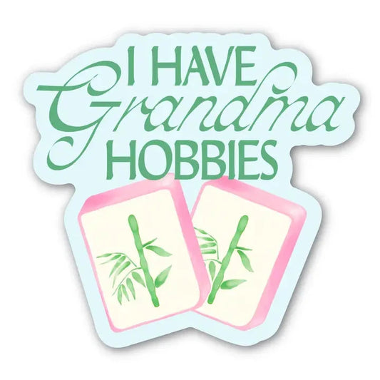 I Have Grandma Hobbies Mahjong Tile Sticker The Happy Southerner 