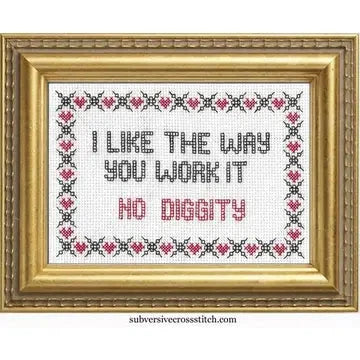 I Like the Way You Work It Cross Stitch Kit The Happy Southerner 