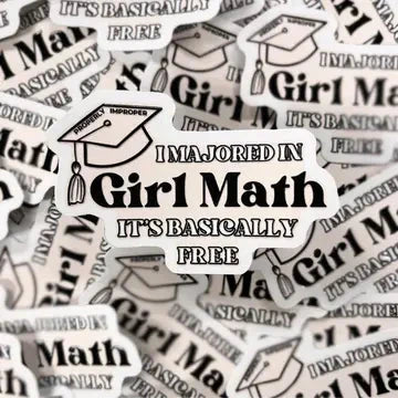I Majored in Girl Math Sticker The Happy Southerner 