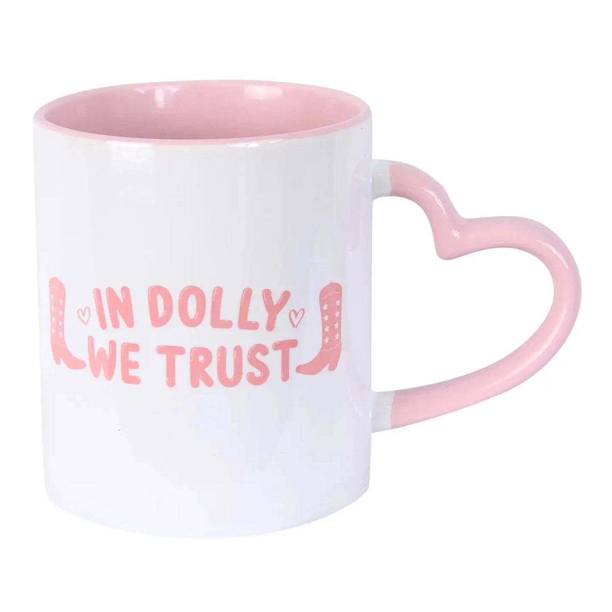 In Dolly We Trust Heart Coffee Mug The Happy Southerner 