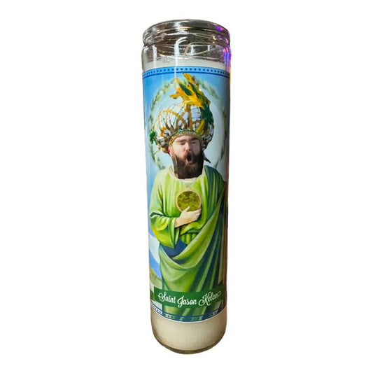 Jason Kelce Devotional Prayer Candle The Happy Southerner 