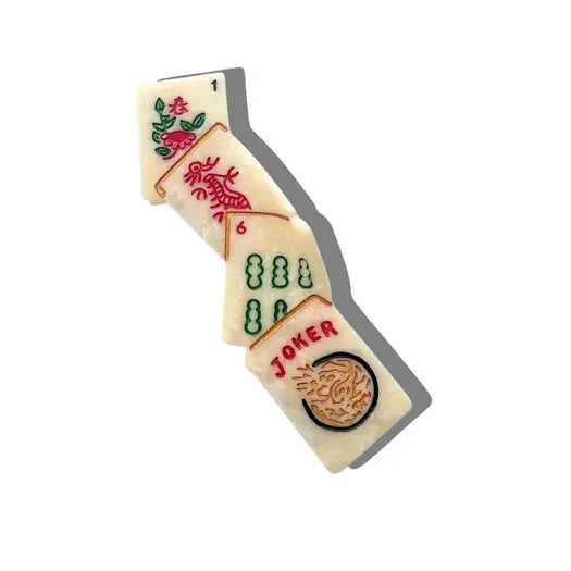 Large Mahjong Hair Clip The Happy Southerner 
