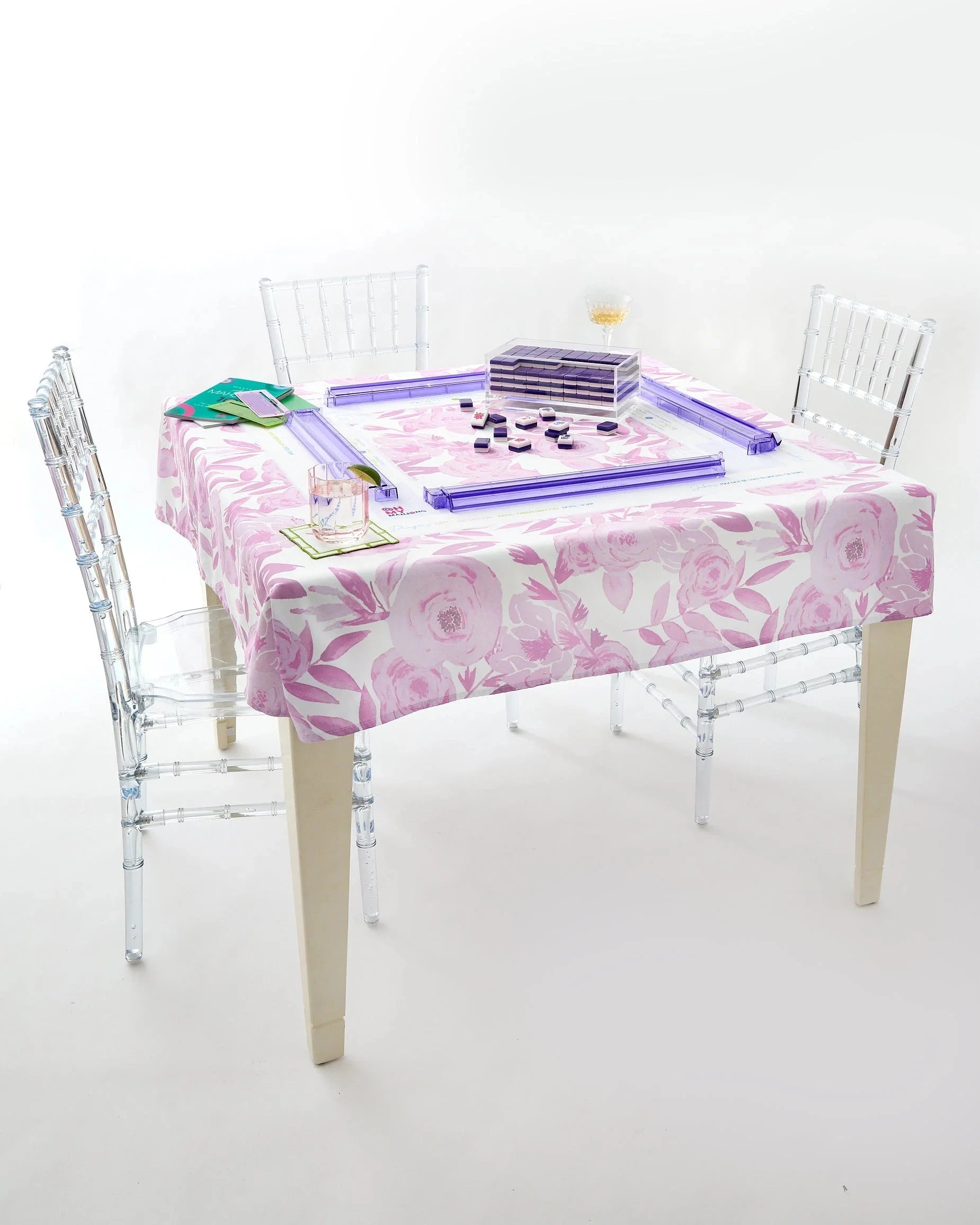 Lavender Lux Instructional Mahjong Tablecloth The Happy Southerner 