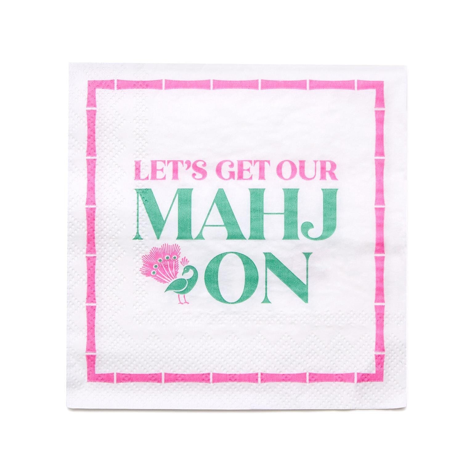 Let's Mahj On Cocktail Napkin The Happy Southerner 