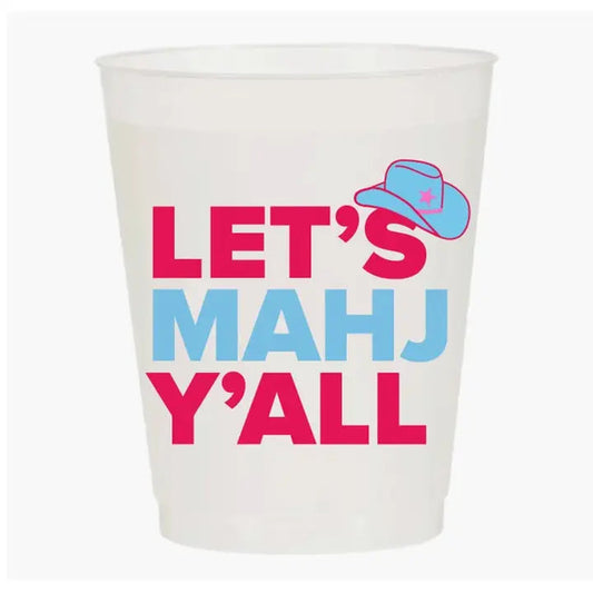 “Let’s Mahj Y’all” Mahjong Frost Flex Cup The Happy Southerner 