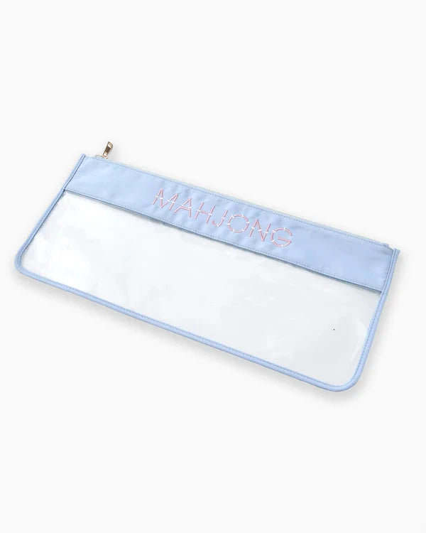 Light Blue Bamboo Mahjong Bag The Happy Southerner 