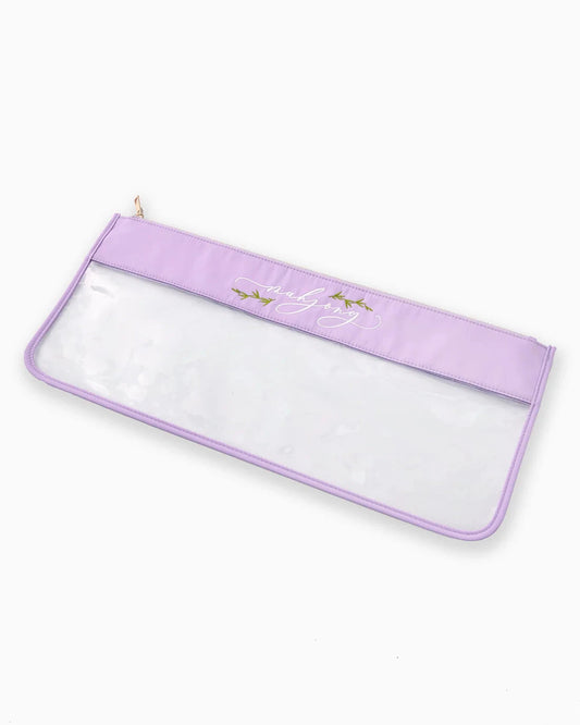 Lilac Script Mahjong Bag The Happy Southerner 