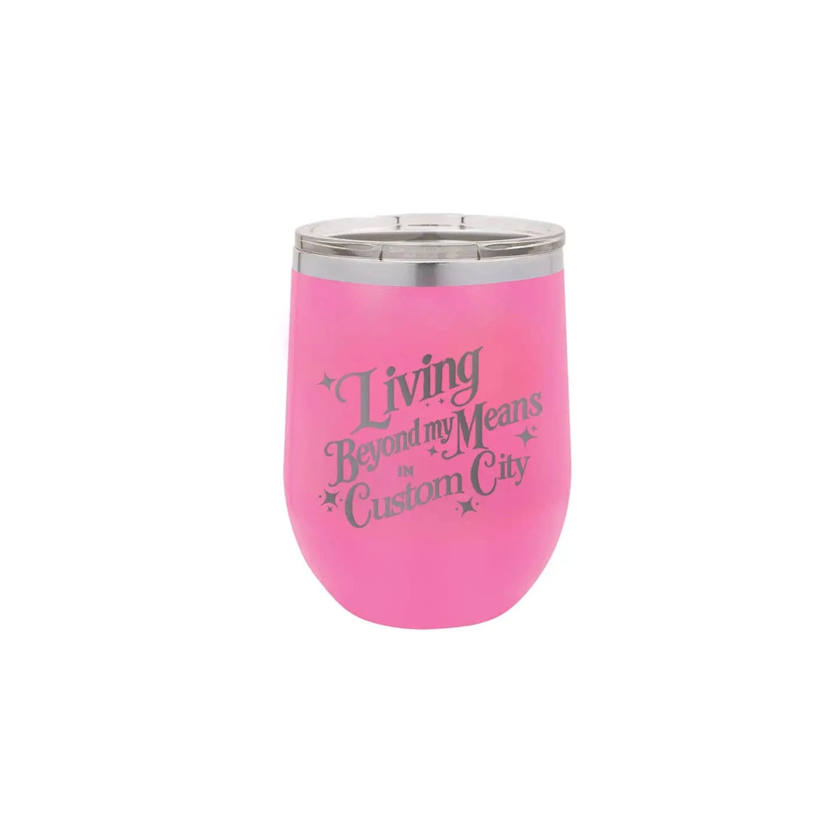 Living Beyond My Means in Charleston - Polar Wine Tumbler The Happy Southerner 