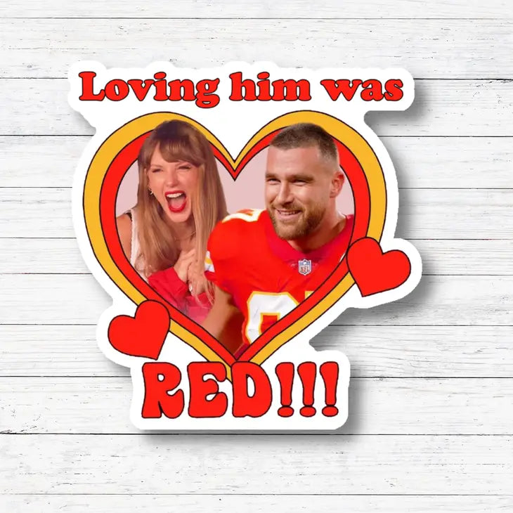 Loving Him Picture Heart- Taylor & Travis Stickers The Happy Southerner 