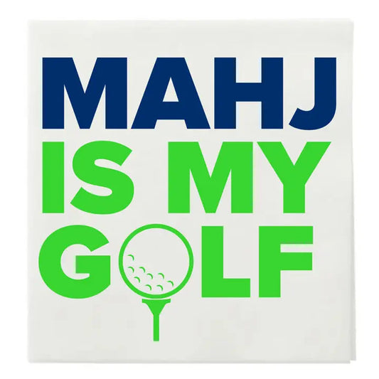 "Mahj Is My Golf" Mahjong Cocktail Napkins The Happy Southerner 