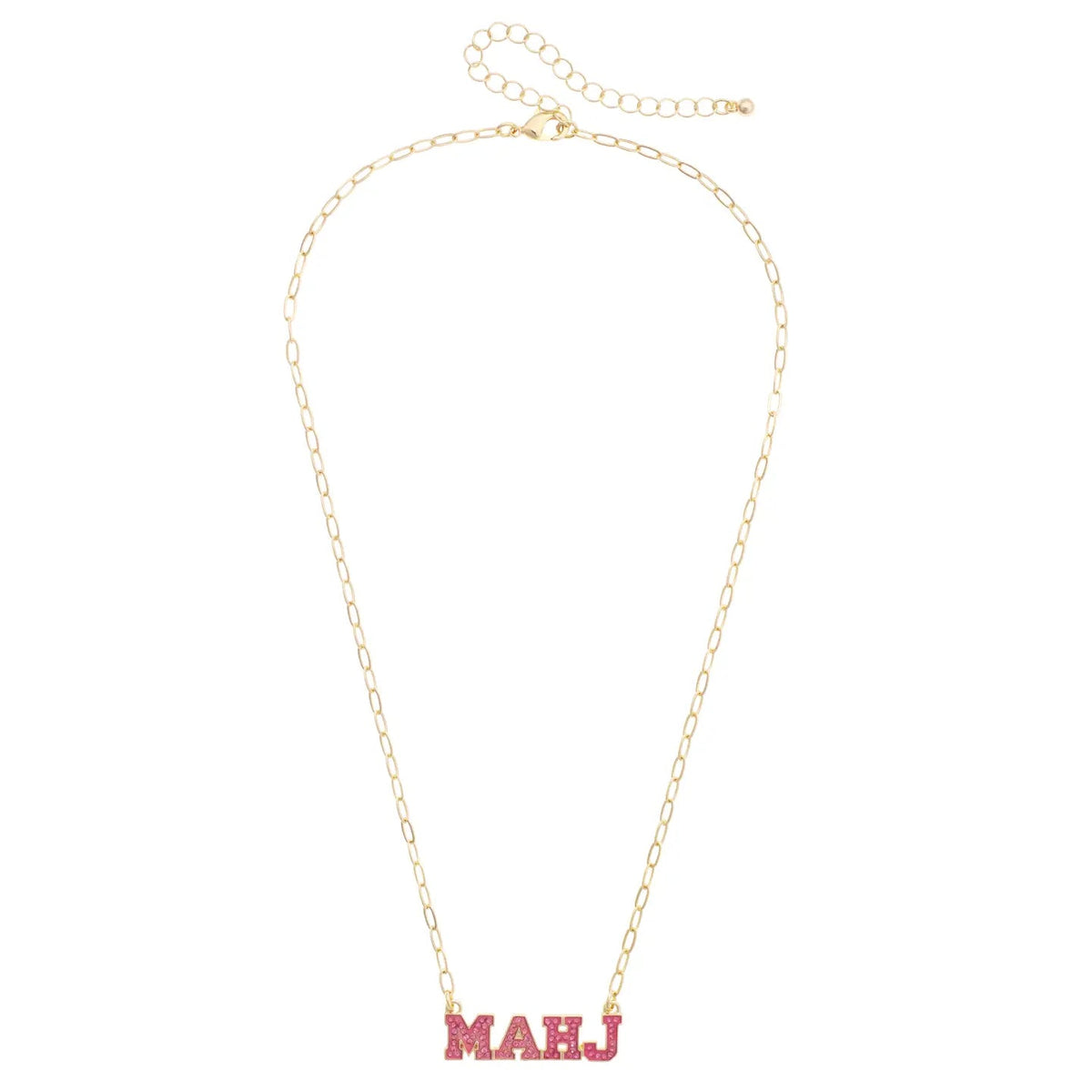 Mahj Varsity Outline Necklace The Happy Southerner 