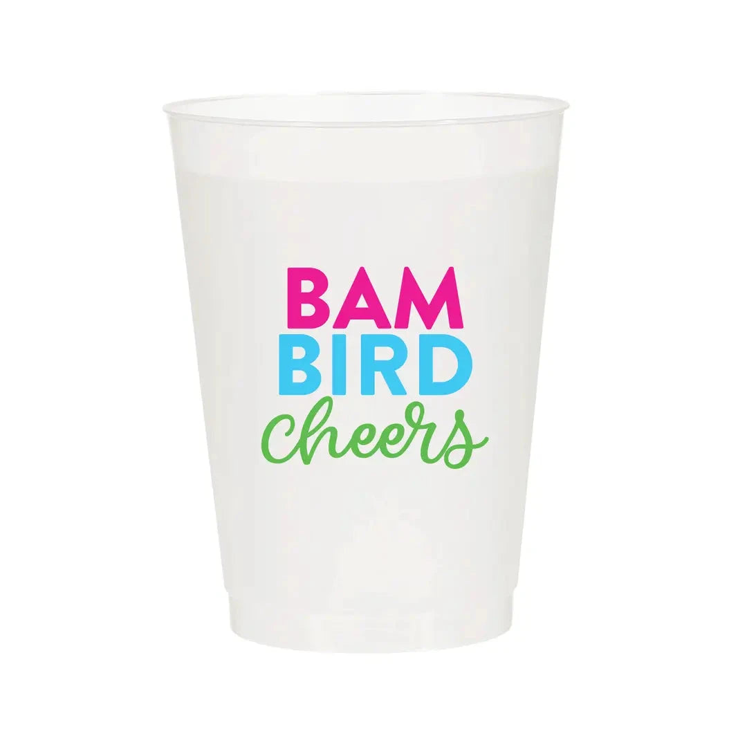 Mahjong Bam Bird Cheers Frosted Cups The Happy Southerner 