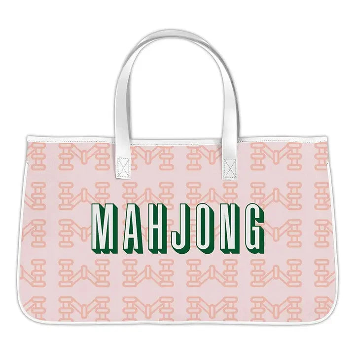 Mahjong Canvas Tote - Mahjong The Happy Southerner 