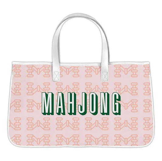 Mahjong Canvas Tote - Mahjong The Happy Southerner 