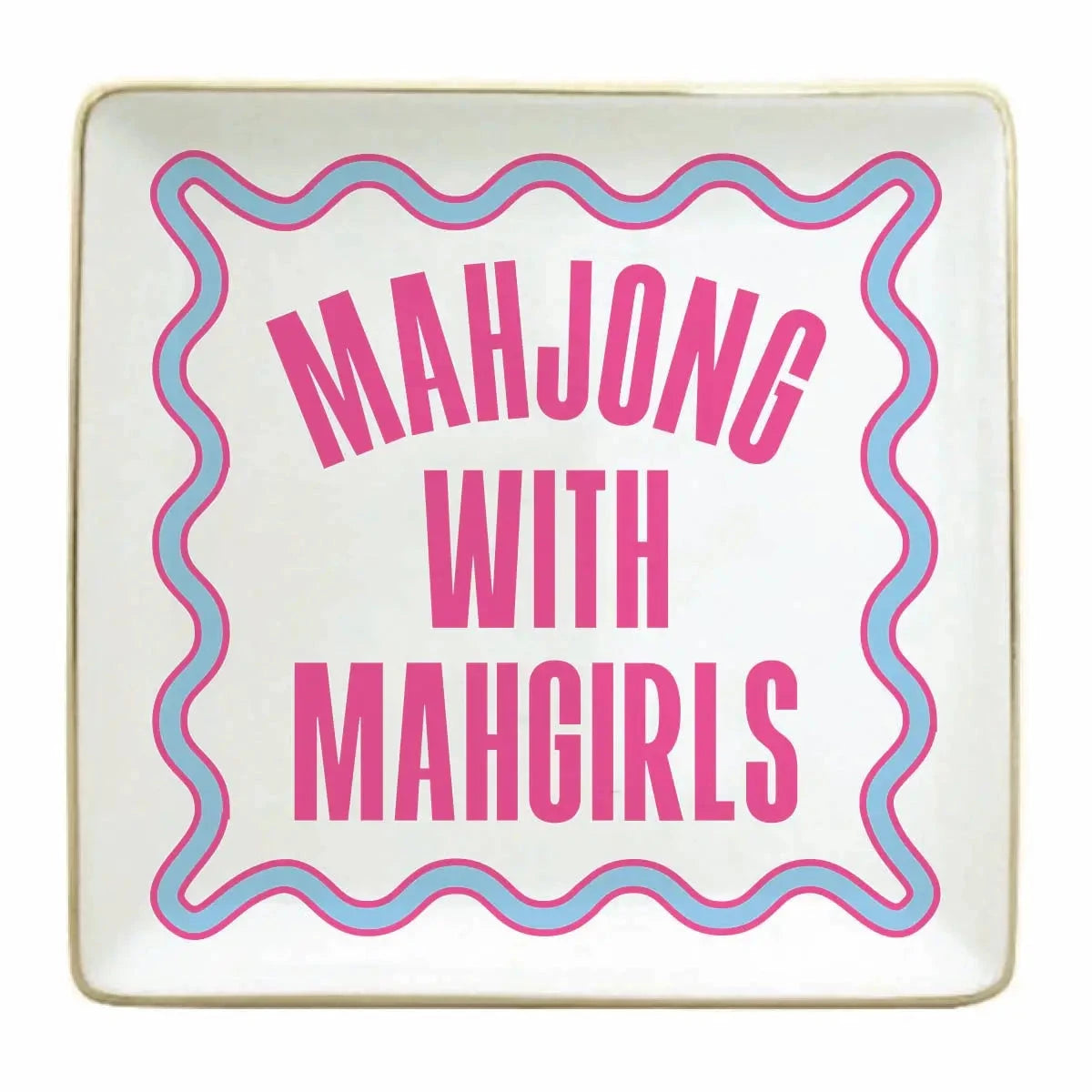 Mahjong Ceramic Trinket Tray | Mahgirls Trinket Tray The Happy Southerner 