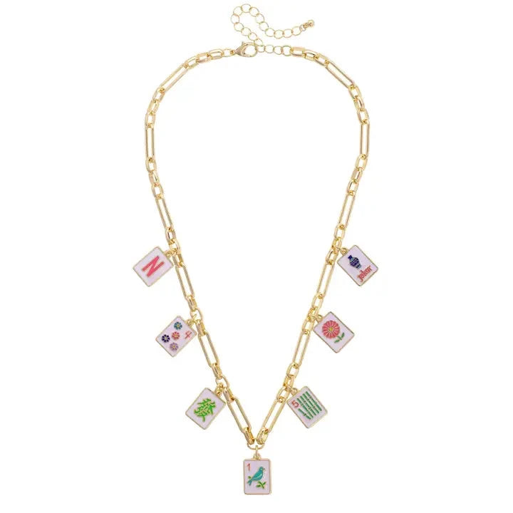 Mahjong Charm Necklace The Happy Southerner 