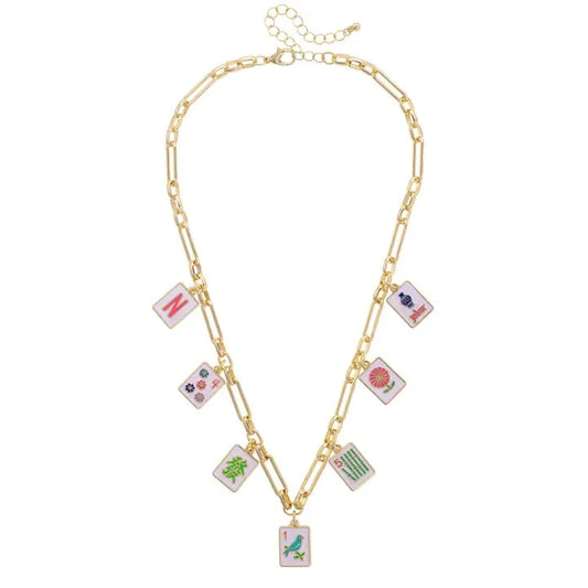 Mahjong Charm Necklace The Happy Southerner 