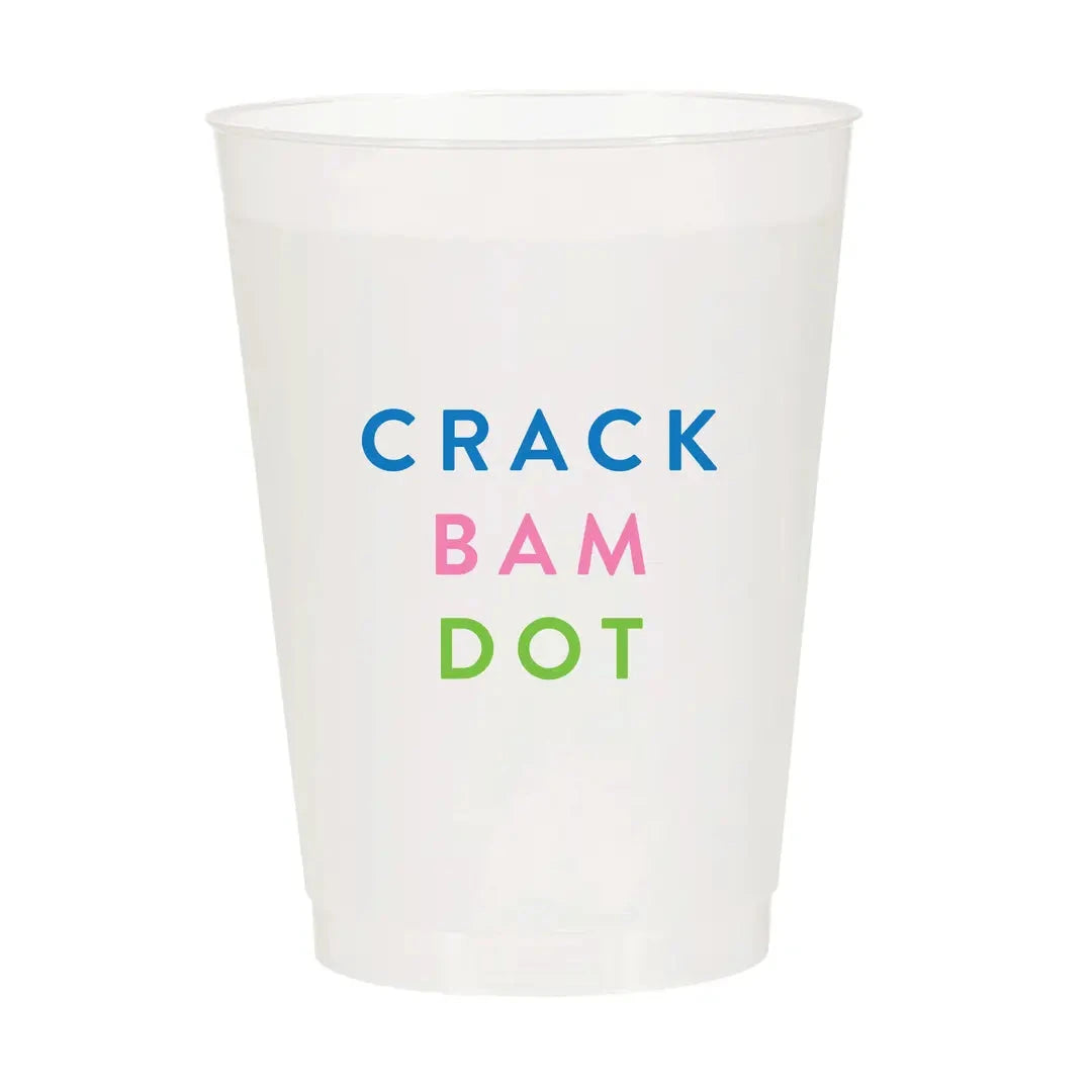 Mahjong Crack Bam Dot Frosted Cups The Happy Southerner 