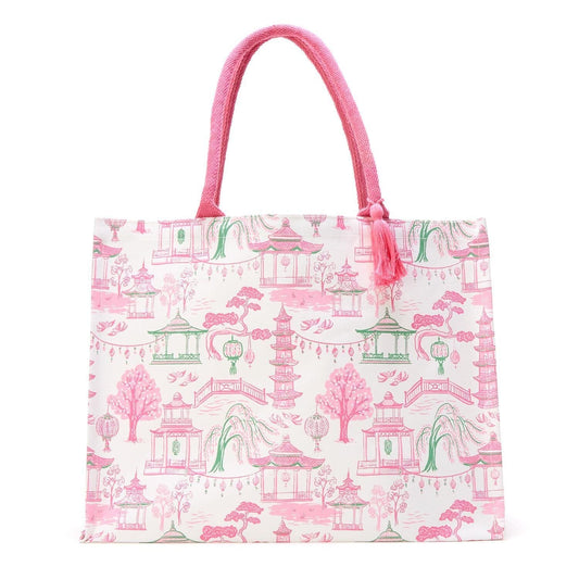 Mahjong Design Tote Bag The Happy Southerner 
