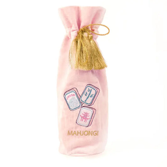 Mahjong Embroidered Wine Bag The Happy Southerner 