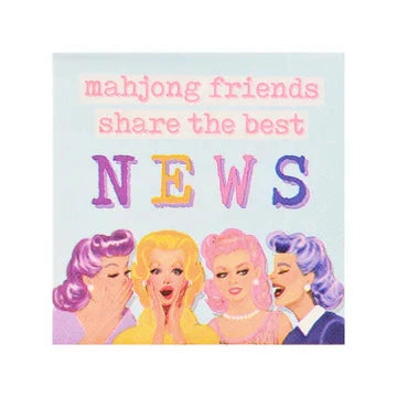 Mahjong Friends Share the Best NEWS Cocktail Napkins The Happy Southerner 