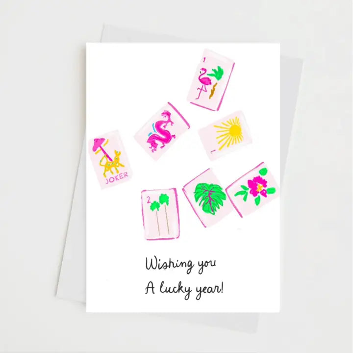 Mahjong Lucky Year Greeting Card The Happy Southerner 