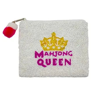 Mahjong Queen Beaded Pouch The Happy Southerner 