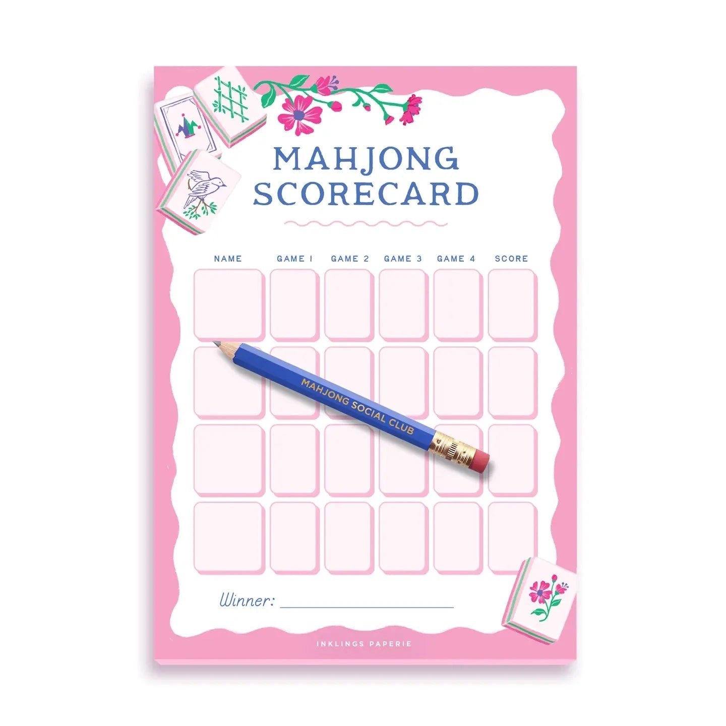 Mahjong Scorecard Notepad The Happy Southerner 