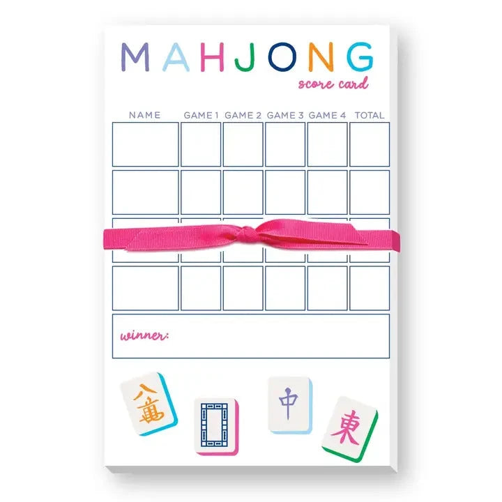 Mahjong Scorecard The Happy Southerner 