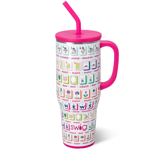 Mahjong Swig Mug 40oz The Happy Southerner 