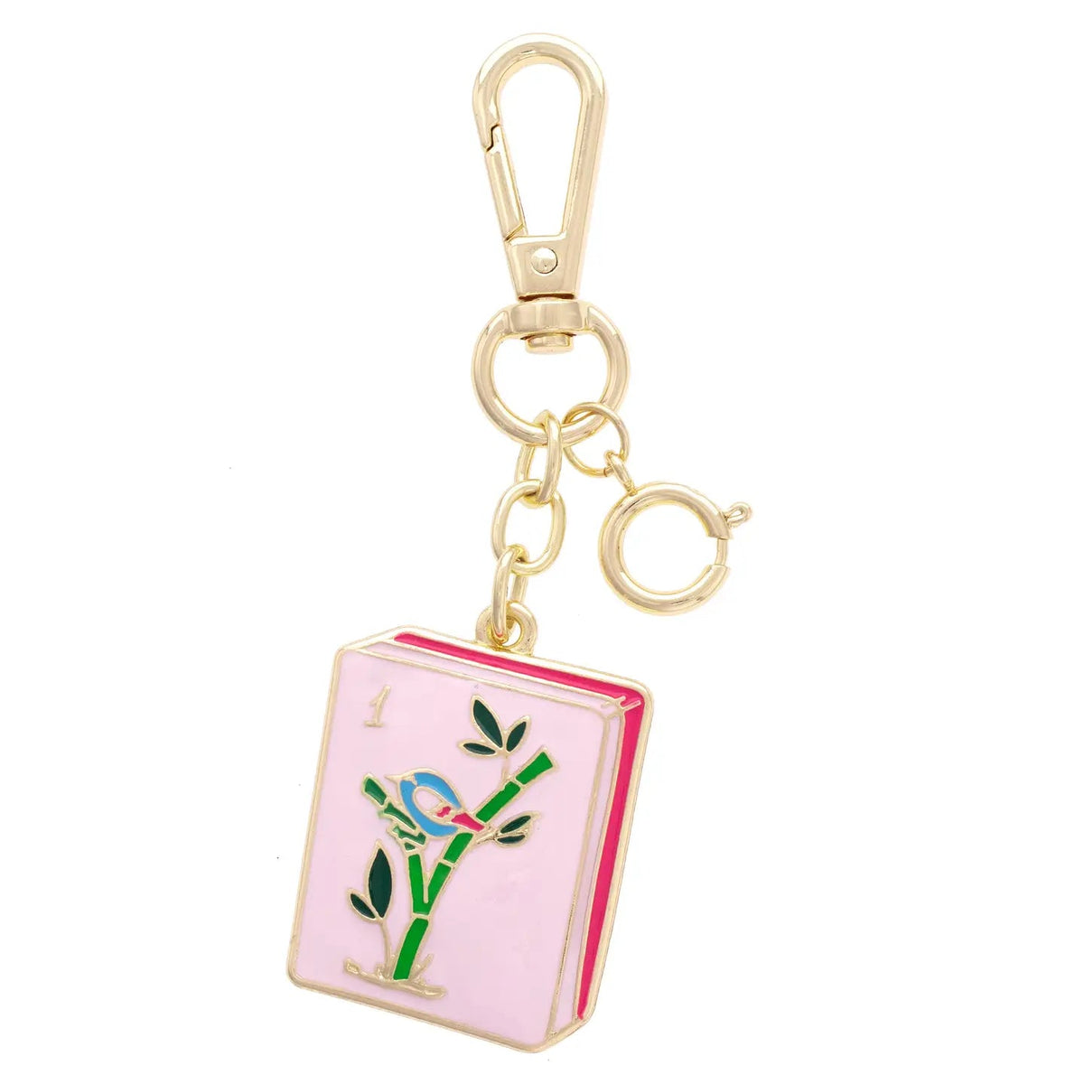 Mahjong Tile Enamel Bag Charm The Happy Southerner 