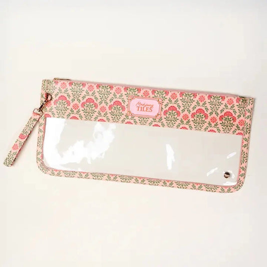 Mahjong Tile Keeper Pouch–Everbloom Dusty Rose The Happy Southerner 