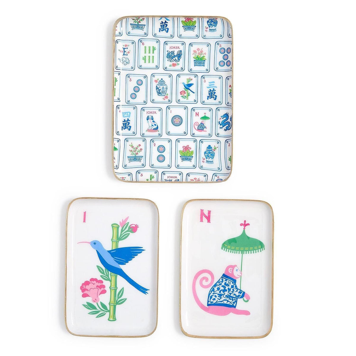 Mahjong Tile Metal Trinket The Happy Southerner 