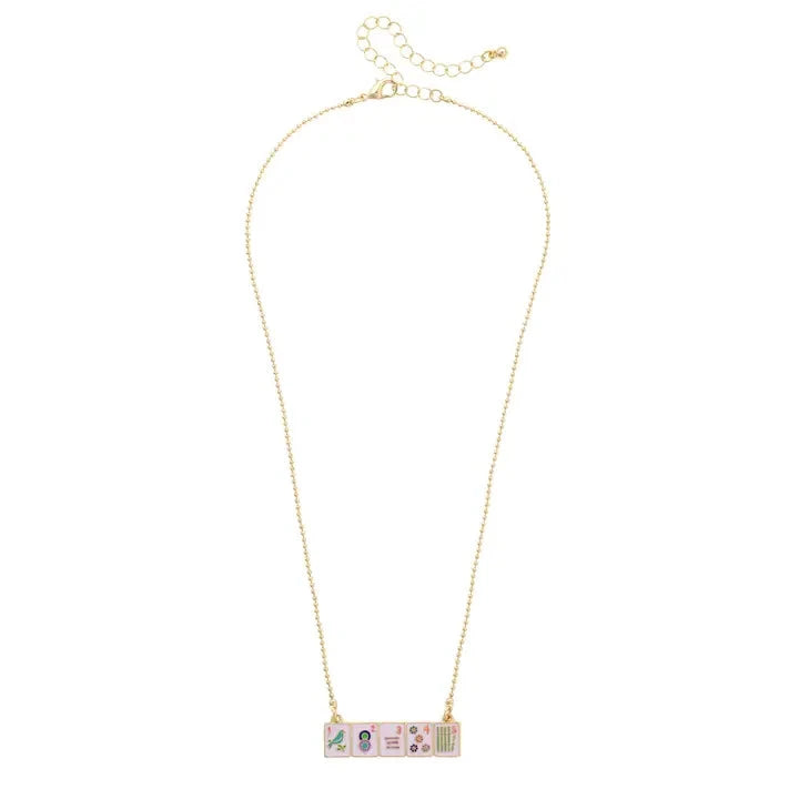 Mahjong Tile Necklace The Happy Southerner 