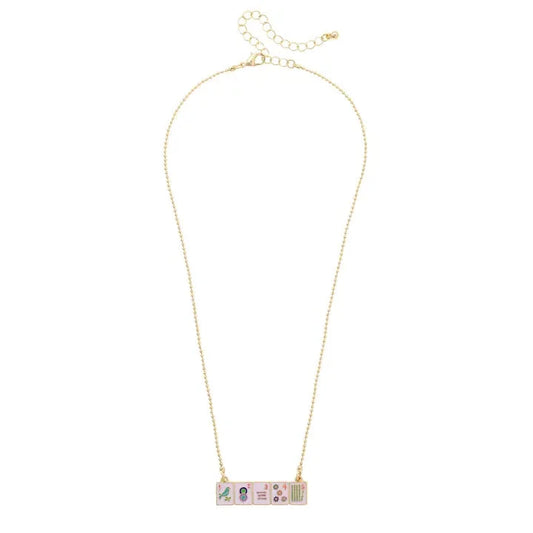 Mahjong Tile Necklace The Happy Southerner 
