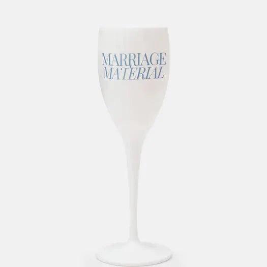 Marriage Material Champagne Flute The Happy Southerner 